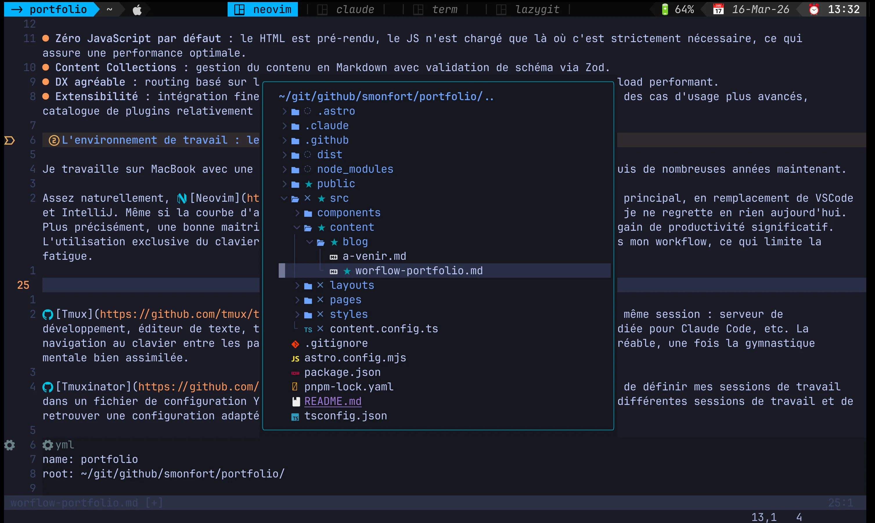 Ma configuration tmux